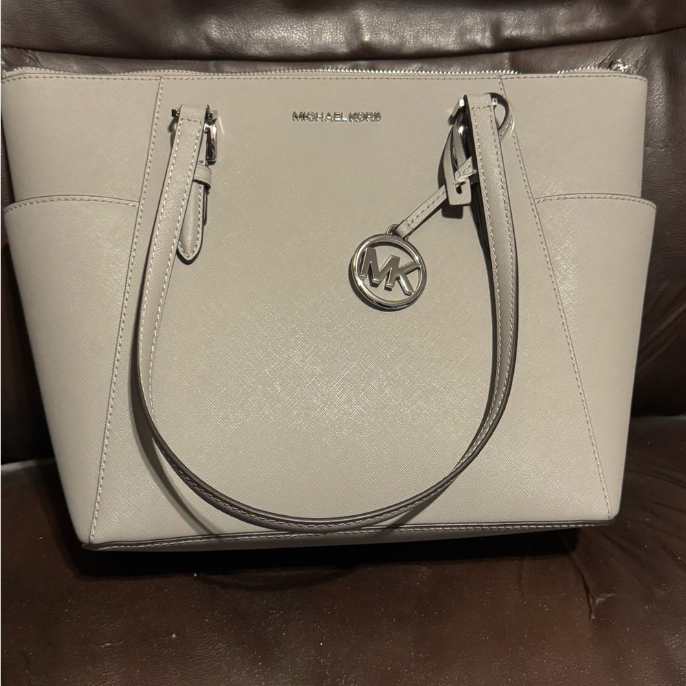 Michael Kors  Large Grey Leather Tote